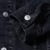 Design męska płaszcz dżinsowy mężczyźni kobiety Wysokiej jakości zwykłe płaszcze zwykłe płaszcze czarny niebieski moda kurtka stylistyczna rozmiar odzieży wierzchniej m-xxl