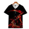 3D-gedrucktes Baseball-Shirt Mann Kurzarm-T-Shirts Günstiges Sommer-T-Shirt Gute Qualität Männlicher O-Ausschnitt Tops Größe S-3XL 0229