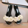 2021 Yaz Tasarım Camellia Çiçek Kadın Jöle Ayakkabı Terlik Yaz Flip Flops Plaj Ayakkabıları Sandalet Daireleri Bayanlar Slaytlar1095355