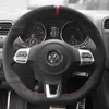 Nouveau modèle bricolage housse de volant en cuir couture à la main pour Volkswagen Golf 6 GTI MK6 / Polo GTI / Scirocco R Passat CC
