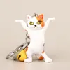 Children's gift Keyring multi color standing dancing Cat Pendant lady's bag pendant accessories lovely animal keychain