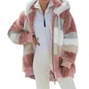 Femmes manteau en fausse fourrure printemps et automne grande taille Long ours chaud épaississement polaire en peluche manteau en peluche