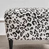 Leopard طباعة العثماني يغطي دنة مستطيل البراز شاملة القدمين أثاث القدم حامي أريكة مسند القدمين 211116
