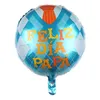 18inch İspanyol mutlu baba039s gün helyum globos feliz dia süper papa folyo balonlar baba anne adam parti dekorasyon baloes6755685