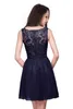 Women's Short Dress Floral Lace For Vacation Holiday Hollow out Chiffon Midi Party Dresses Sexy Vestidos Robe Femme CPS164