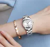 Mode damer kreativa stål klockor elegant par armband klassiskt design bälte kvinnlig