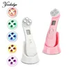 High Radio Frequency EMS Mesotherapy Electroporation Led Pon Skin Tightening Beauty Device Microcurrents Face Massager 220216