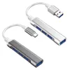 USB к типу адаптеру типа C HUB 4 Ports Multi Splitter Adapters OTG для Lenovo MacBook PC Компьютерные аксессуары для ноутбуков