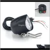 Огни 36V 48V Ebike LED Horn для электрического велосипеда Скутер 12 Вт Фара переднего света Водонепроницаемый 6SCIO CSYVJ