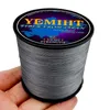 브레이드 라인 YEMIHT 12/9/8 스트랜드 PE 꼰 낚시 낚시 500m multifilament 코드 18-120lb 잉어 pesca