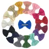 Neue 5-Zoll-Haarschleifen mit fester Waffelstruktur und Clips oder Stirnbändern für Kinder, Haarnadeln, Stirnbänder für Mädchen und Kinderkopfbedeckungen
