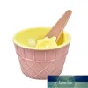 1Set Ice Cream Bowl Spoon Slime Tool Mold Crystal Slime Storage Tool omröring Cup Barn Interaktiv leksak för bomull Clay DIY Kit Fabrikspris Expert Design Kvalitet