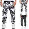 Camuflagem Jogger Militar Calças Homens Pura Algodão Mens Primavera Outono Lápis Harem Pant Calça Homens Confortável Calças Camo Jogadores 210406