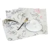 Dubbellaags Doek Wasbare Pads Tafel Kom Matten Home Kerstdecor Hittebestendige Placemat voor Eettafel 210706