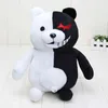 Dangan ronpa super danganronpa 2 monokuma svart vit björn plysch leksak mjuka fyllda djur dockor jul leksak y211119