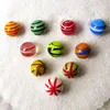 10pcs personnalisé multicolore fait à la main boule de verre fée jardin décoration charmes billes de verre ornements enfants jeu jouet cadeaux 210607