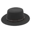 Mistdawn Women Men Baater Hat Bowler Sailor Wide Brim Plat Top Caps Sirew Blend Размер 56-58 см.