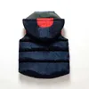 Winter warm 3-11 12 jaar tiener kerstcadeau verdikking bovenkleding jas kleur patchwork hooded vest voor kinderen jongens meisjes 210701