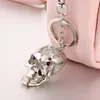 Keychains Fashion of the Crystal Skull Keychain Pendant Key Ring Seat Bag Charm Nightmare Ysk078 Men and Women227h
