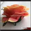 Dekorative blumen kränze festliche lieferungen gardencreative künstlich 29 farben 10 cm simulation rose köpfe hochzeitsfest dekoration fake f