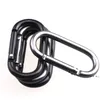 Ovale Karabiner-Karabinerhaken aus Aluminiumlegierung, 50 x 25 mm, in Schwarz und Grau, für Wasserflaschenschlüssel, landwirtschaftlicher Haken für den täglichen Gebrauch, RRD11714