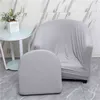 1Set Arc Seat Sofa Cover Stretch Spandex Washable Club Armchair Slipcover Relax Single Tub Couch With Cushion s 211207