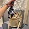 مصمم - المرأة النايلون دلو حقيبة السيدات حقيبة يد صغيرة صغيرة حمل سيدة الكتف أكياس crossbody