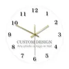 Custom Order Design Company Name Wall Clock Personalized Your Proudcts Reloj Pared Saat 210401