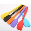 Silicone Cream Spatula Shovel Butter Scraper Kitchen Cake Trowel Heat Resistant Icing Spoon Mixing Baking Tool Tools DH9481