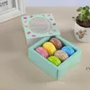 6 Siatki Macaron Wrap Papier Wedding Party Boxes Chocolates Cookie Packing Box LLA10586