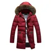 QNPQYX Winter Dicke Warme Herren Lange Gepolsterte Jacke Mit Kapuze Puffer Mantel Echtpelz Kragen Parka Homme 3XL 4XL Plus Größe chaquetas Hombre