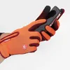 Guantes deportivos Guante al aire libre Invierno Hombres y mujeres Montar Cálido Motocicleta A prueba de viento Más Terciopelo PU Pantalla táctil Dedo