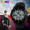 SKMEI Fashion Heren Quartz Horloge Dual Display Meerdere Tijdzone Kalender Sport Waterdichte Mannelijke Polshorloge Relogio Masculino 1016 X0524