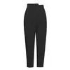 Minimalist Patchwork Pocket Harem Pants For Women High Waist Casual Loose Trouser Female Fashion Clothing 210521