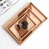 Kitchen Storage & Organization Practical Natural Wood Plate Wooden Tea Food Server Tableware Water Drink Platter