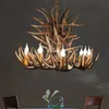 샹들리에 아메리칸 수지 촛불 Antler 샹들리에 유럽 사슴 경적 조명 조명기, 침실에 대 한 빈티지 주방