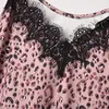 Fashion Sexy Lace Leopard Printed Women's Sleeveless Vest Tops V-Neck Casual Tank Loose Top Summer Camisoles & Tanks