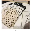 Abbigliamento moda coreana Casual manica lunga allentata Donna Top Autunno Polka Dot Office Camicetta Camicia vintage Chiffon 5508 50 210427