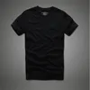 Men t shirt af 100% cotton solid O-Neck short sleeve tshirt high quality Y0322