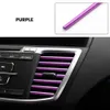 2020 NYA 10 PCS Biltillbehör Interiör Auto Colorful Air Conditioner Air Outlet Decoration Strip Delivery Drop2107839