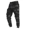 Mens Pants 2021 Streetwear Army Tactical Washing Loose Green Camouflage Beam Cargo Men Casual Tooling 29-40