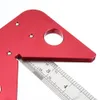 Ring Sizers Woodworking Center Scriber 45 grader vinkel linje kaliber linjal trä mätning skribent verktyg