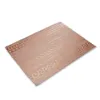 Mats & Pads Golden Geometric Stripes Dinning Table Decoration Pink Kitchen Accessories Placemats For Party Dining Tables