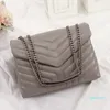 designer handbags square fat 2021 chain bag real leather women's bag large-capacity shoulder bags high quality quilted messenger bag