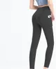 shaping Leggings Women Yoga Pants Fitness Exercise Mat Matte Nude Side Pocket Peach Hip Tights Sheer Joggers Sexy black 01271f