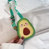 borsa per il cambio dei cartoni animati per bambini bambina Fragole ananas avocado borse a tracolla adorabili bambini piccoli una borsa a tracolla portafoglio F284