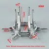 تدليك من الفولاذ المقاوم للصدأ المعادن الشرج المكونات جوفاء الفرد المجوف موسع مهبلي المشبك الخلايا مرآة قابلة للتعديل حجم BDSM الجنس T8668111