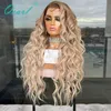 الباروكات الدانتيل فضفاضة مجعد الشعر البشري الباروكة 13x413x6 Caramel Light Blonde Ombre أبرز ملونة Remy 150 26quot28quot Qear6606996