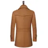 Ropa de otoño invierno para hombres Abrigo de lana Abrigo de invierno Abrigo de lana Hombres Moda Chaqueta de lana cálida Hombres Trench Hombre Chaqueta informal 211122