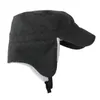 Unisex Soft Fleece Warm Winter Hats Sherpa Lined With Visor Windproof Earflap Outdoor Snow Ski Cap Cycling Caps & Masks